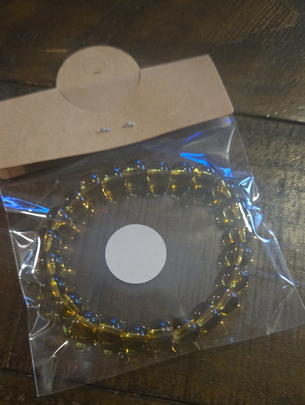Yellow Beaded Smart Bracelet